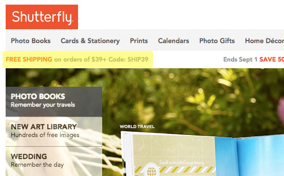 Shutterfly Discount Code